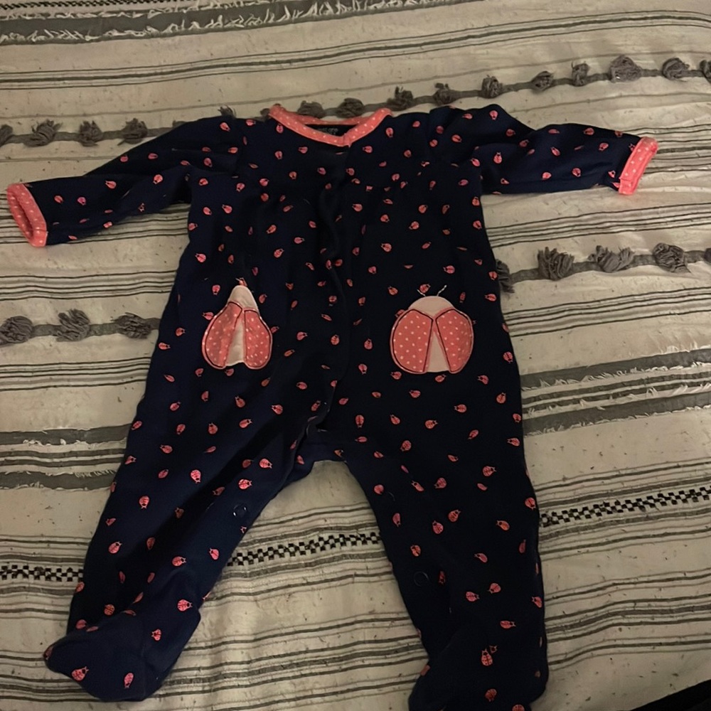 Ladybug sleeper for baby girl